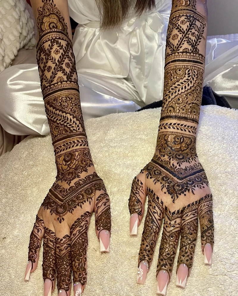 new mehndi design dulhan full hand
