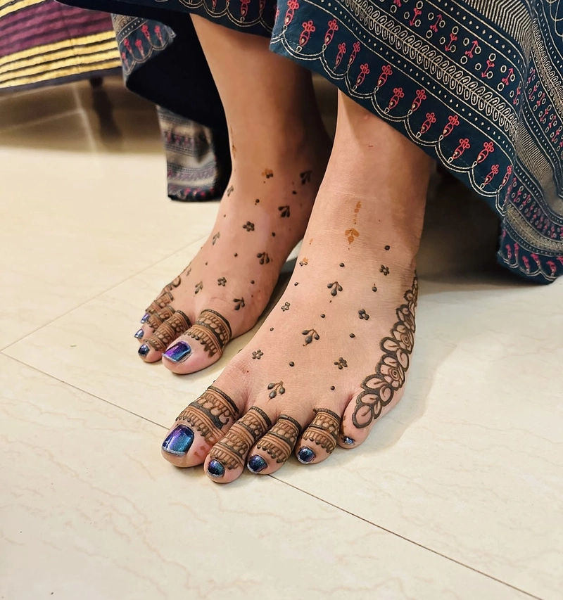 new mehndi design pair ka