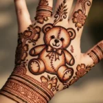 120+ Cute Teddy Bear mehndi design & Panda patterns