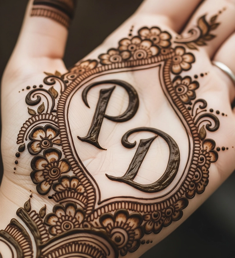 p d mehndi design