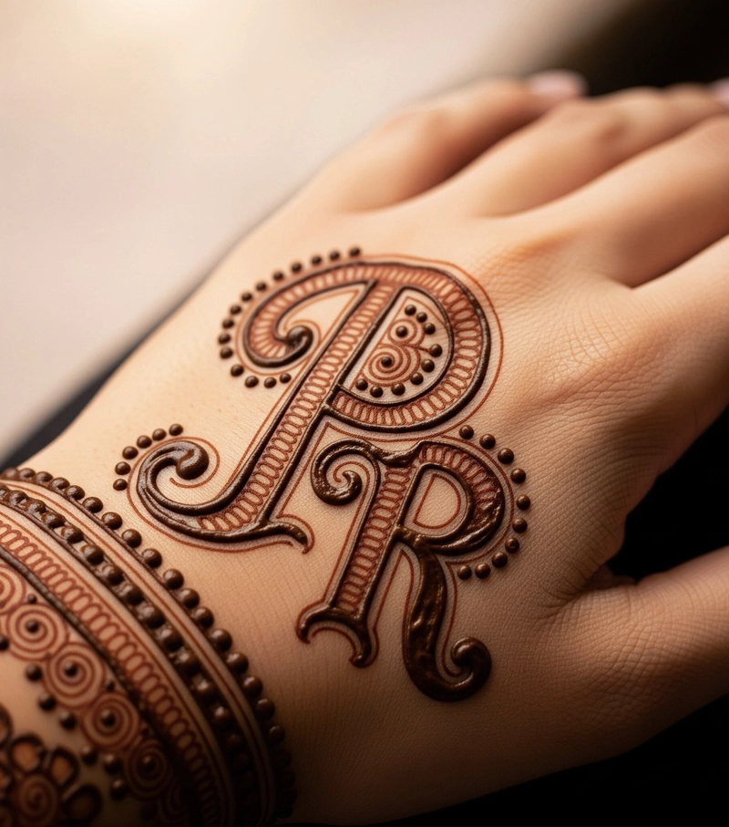 p r mehndi design