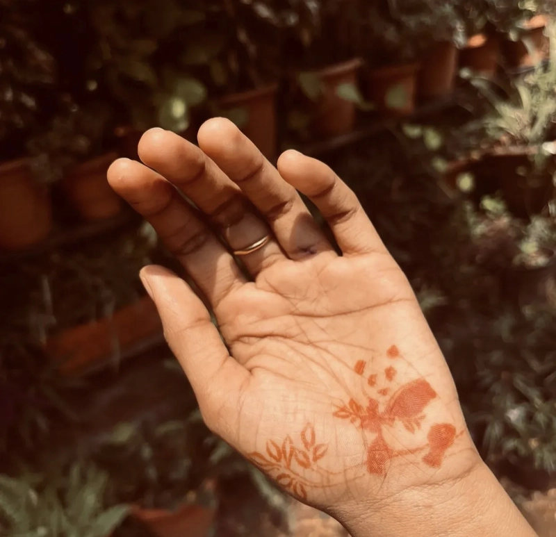 panda mehndi design tattoo