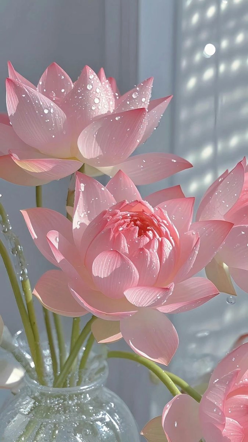pink flowers whatsapp dp