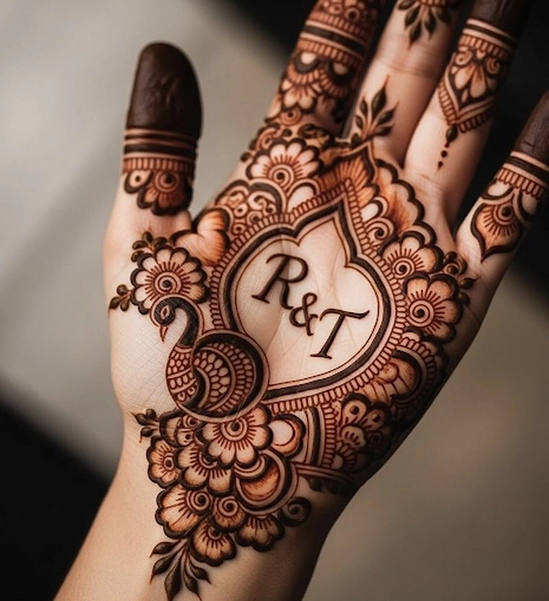 r and t mehndi design