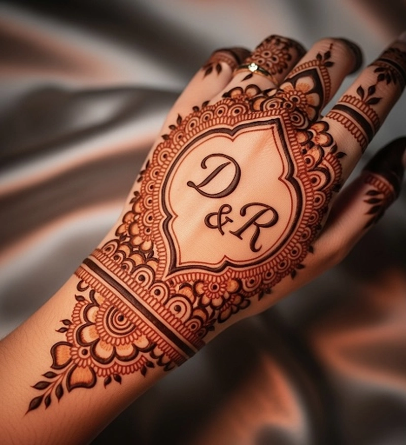 r d name mehndi design