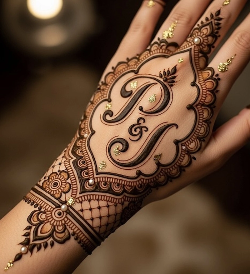 r j mehndi design