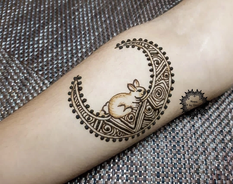 rabbit easy mehndi design