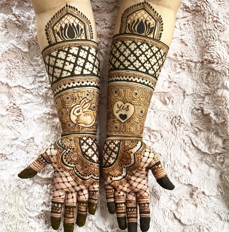 rabbit mehendi
