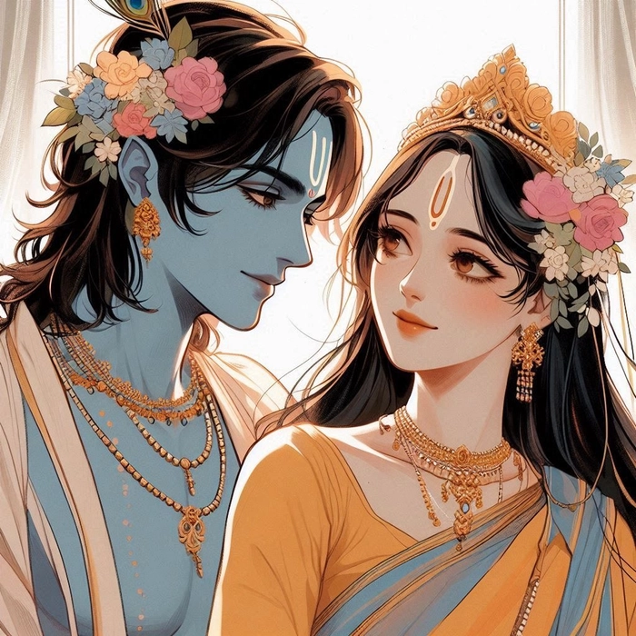 radha krishna dp images