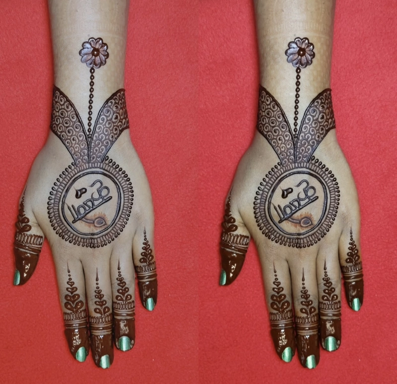 radha krishna mehndi designs