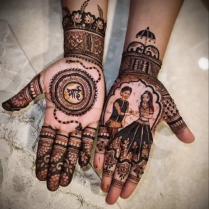 rakhi mehndi design easy front hand