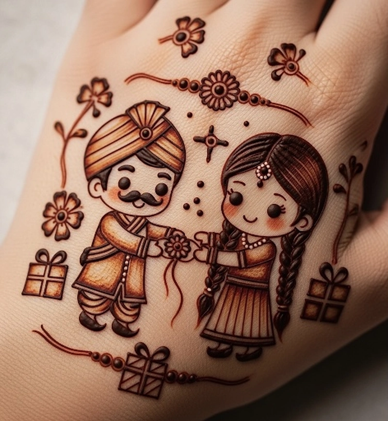 raksha bandhan 2025 mehndi design