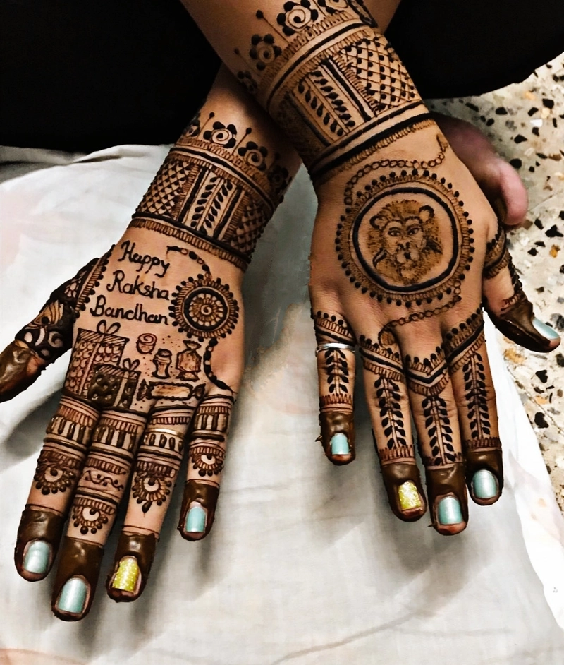 raksha bandhan mehndi design simple and beautiful