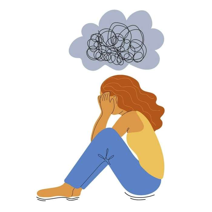 sad alone girl stickers