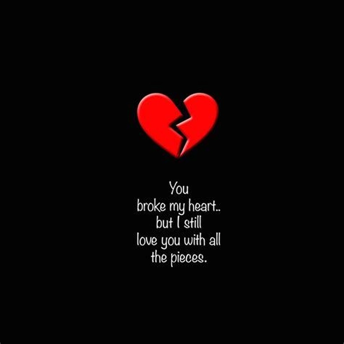 sad broken heart dp for instagram