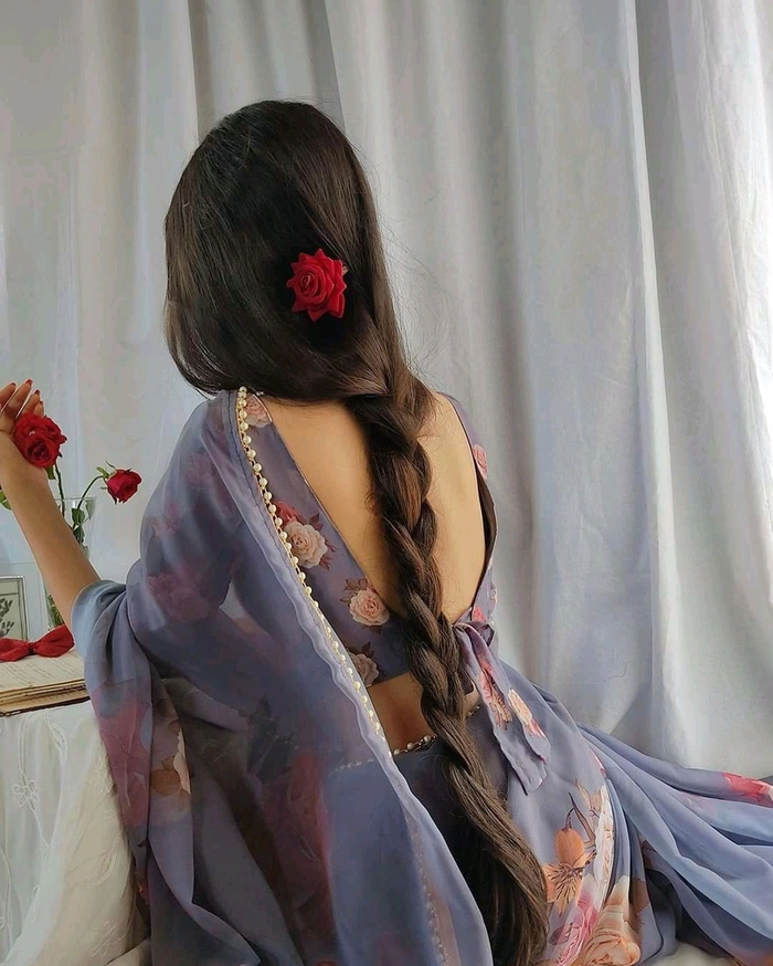 saree dp for girls