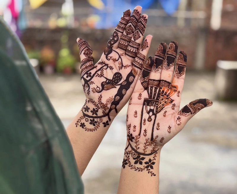 sawan mehndi design