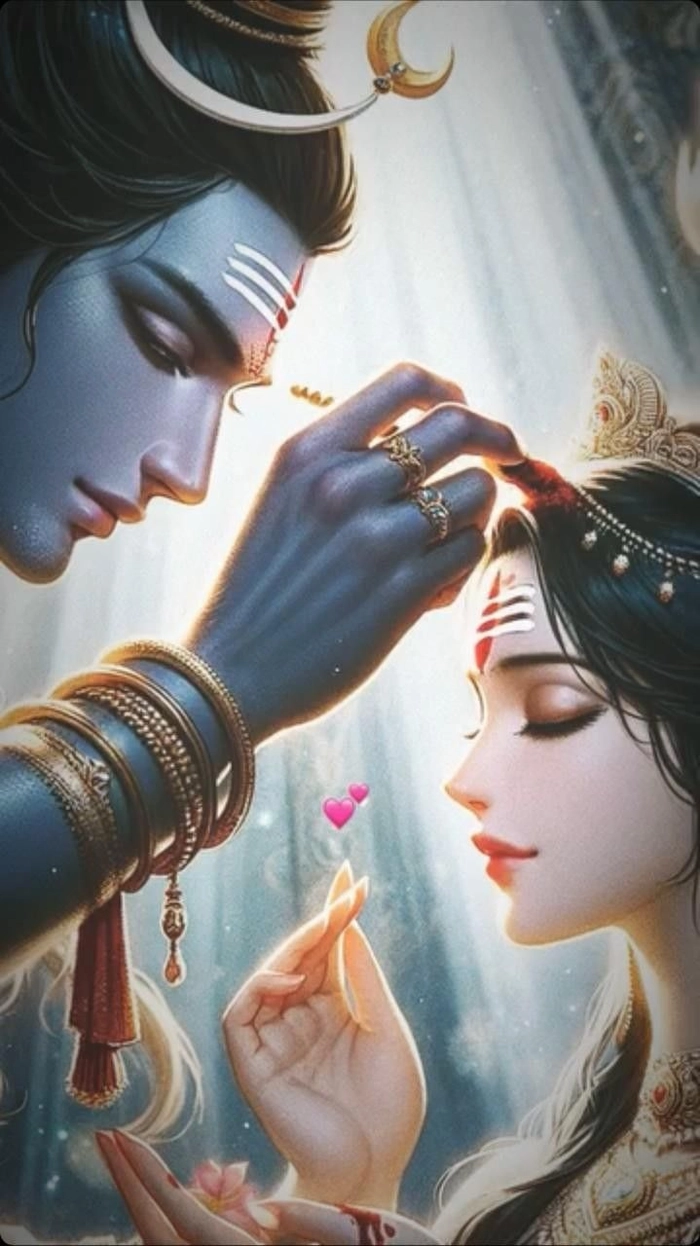 shiv parvati dp image