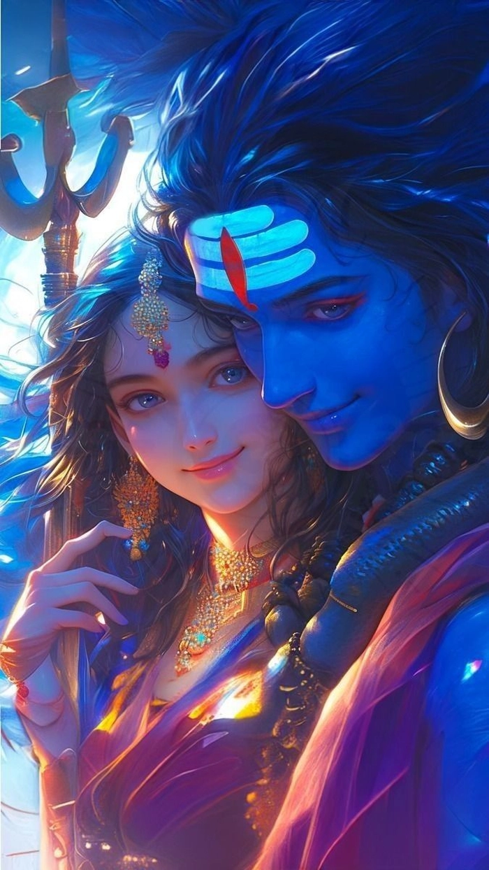 shiv parvati love dp for whatsapp