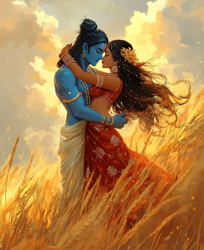 shiv parvati photo dp 8k