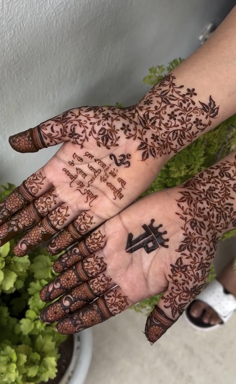 simple mehndi vat savitri puja mehndi design