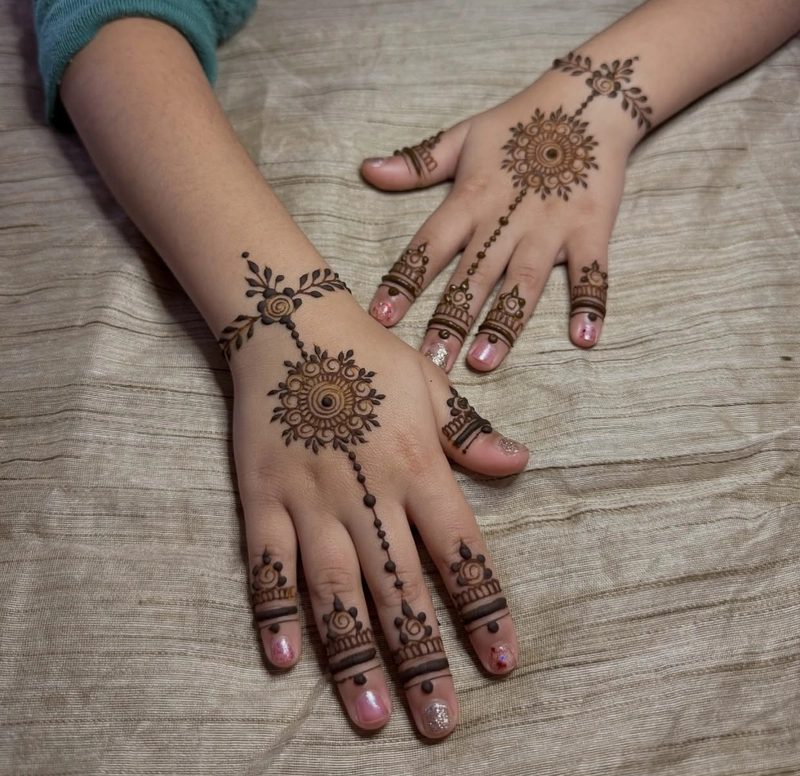 simple pakistani mehndi design 2025