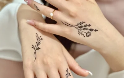 simple stylish western mehndi design