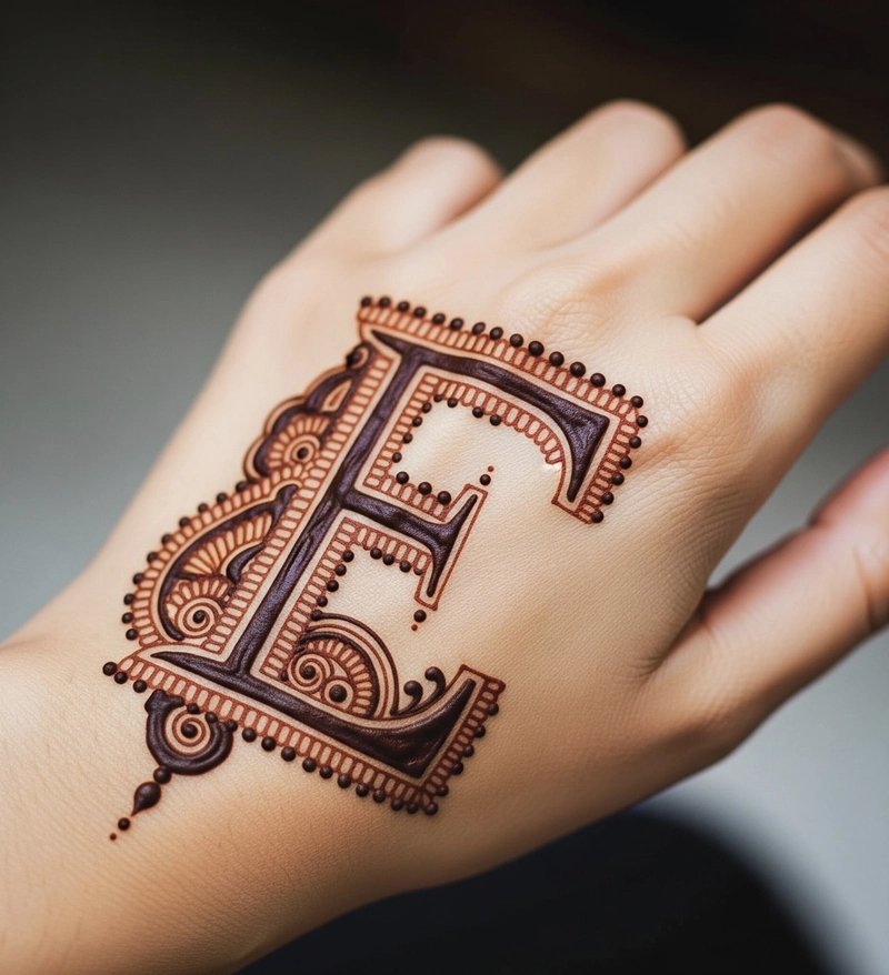 stylish back hand mehndi designs e picture
