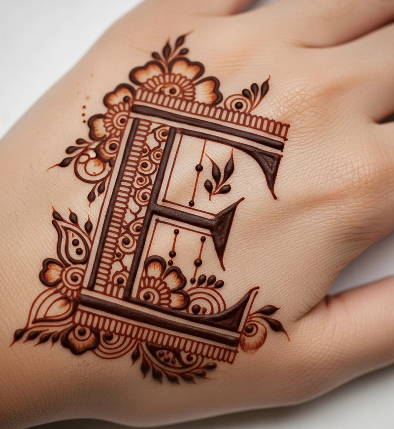 stylish back hand mehndi designs e