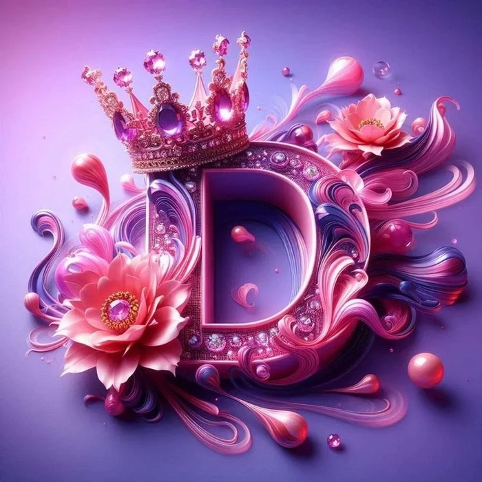 stylish d letter whatsapp dp