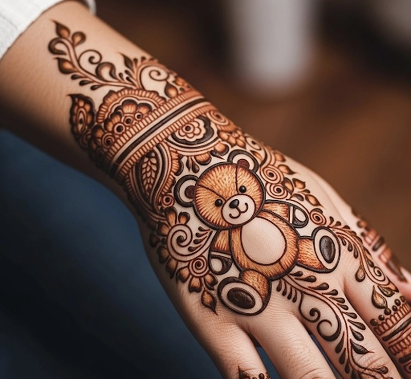 teddy bear mehendi