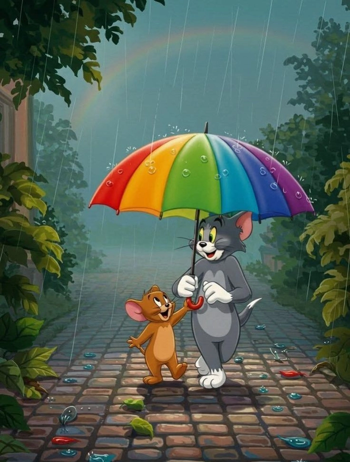 tom and jerry couple dp for instagram