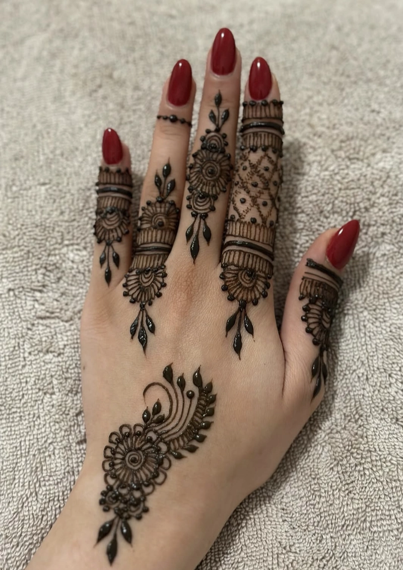 ungli ki mehndi design new