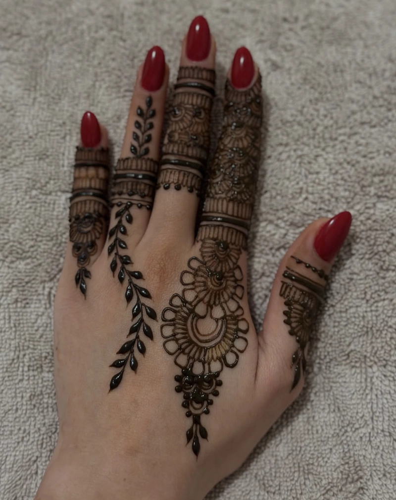 ungli ki mehndi design photo