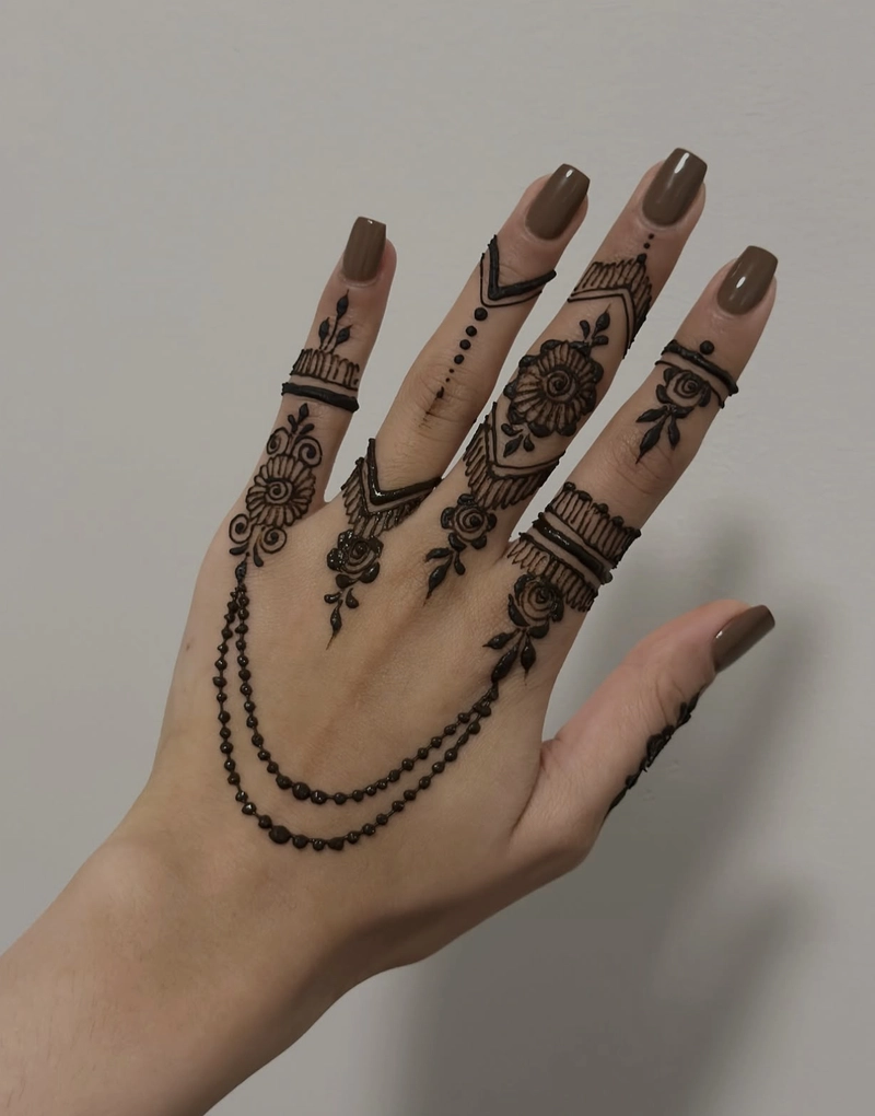 ungli ki mehndi design_