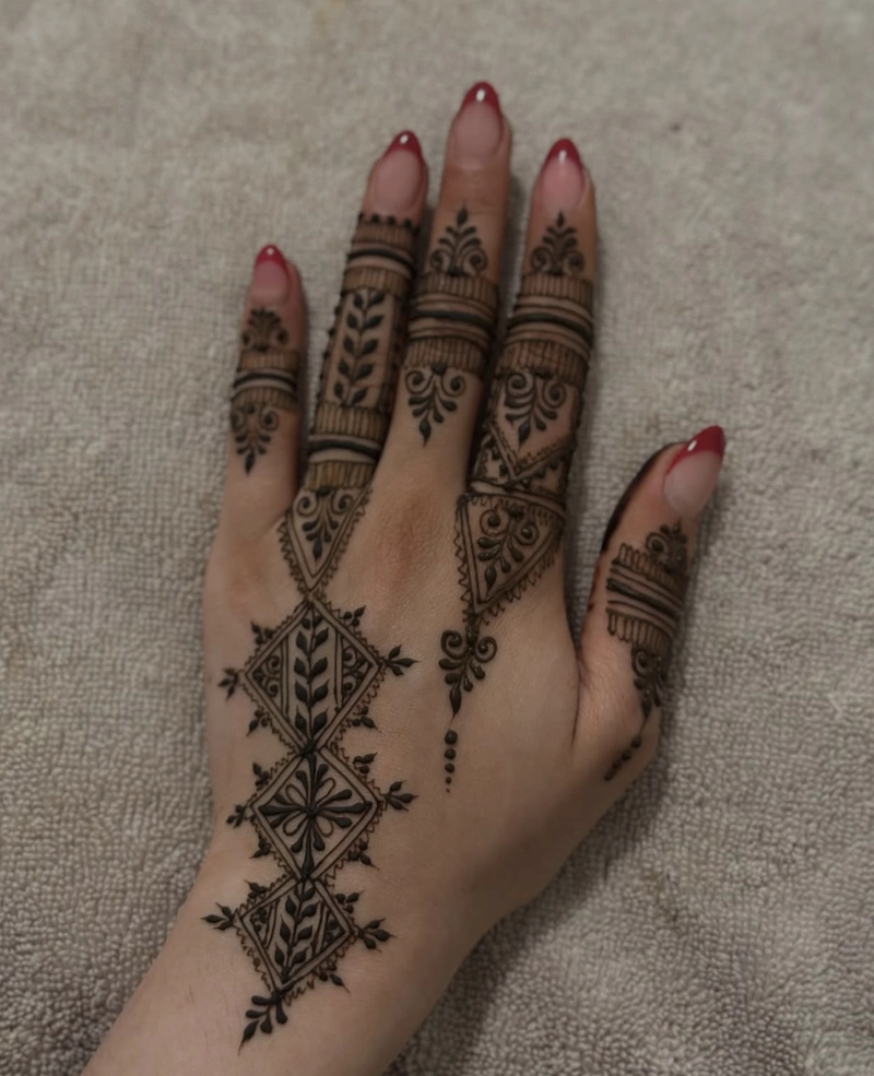 ungli mehndi design simple