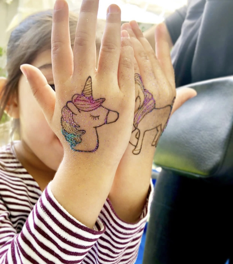 unicorn mehndi tattoo