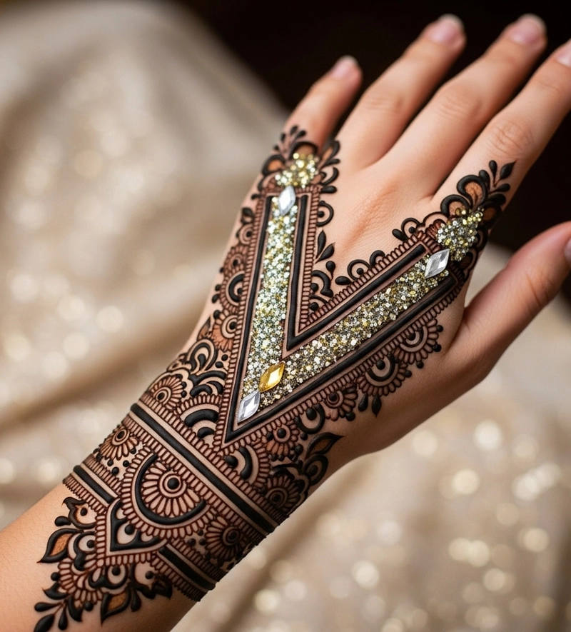v name mehndi design
