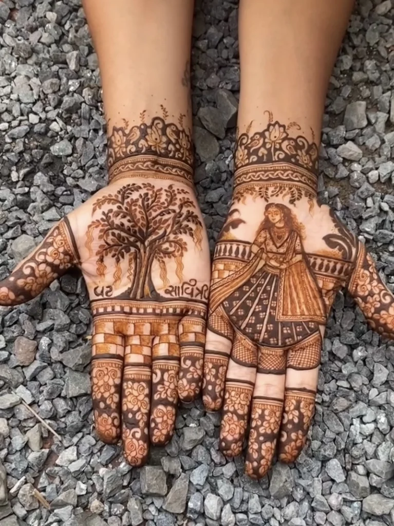 vat savitri mehndi design latest