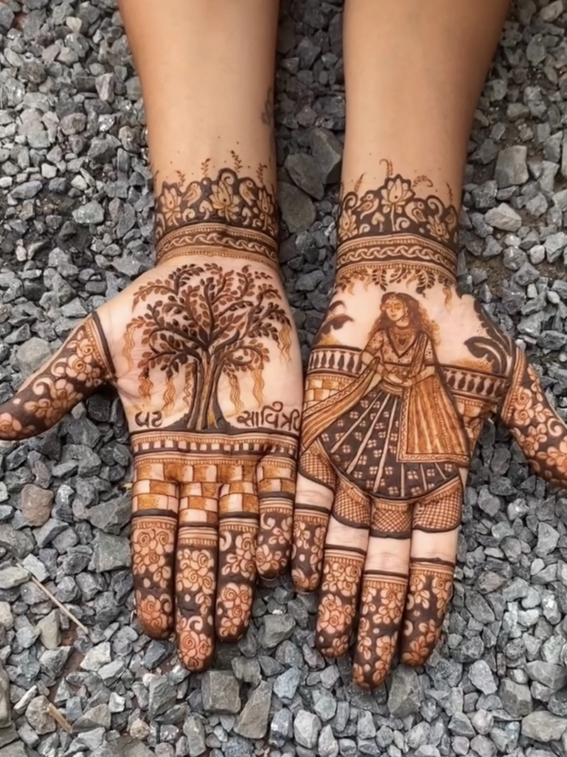 vat savitri mehndi design latest