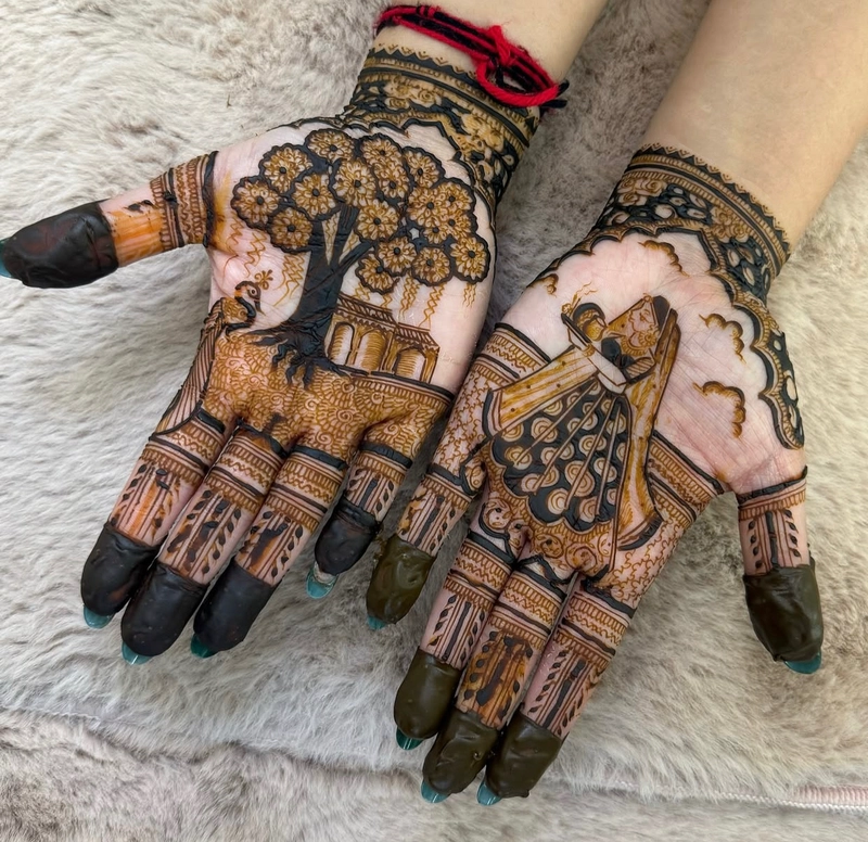 vat savitri mehndi design photo simple