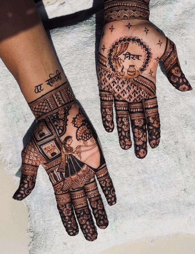 vat savitri mehndi designs