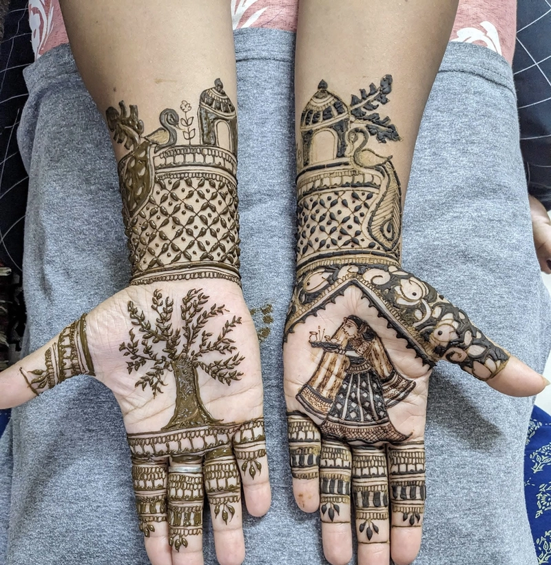 vat savitri par mehndi design
