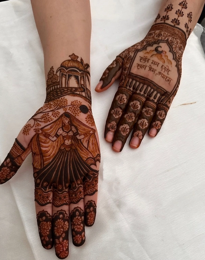 vat savitri puja ka mehndi design