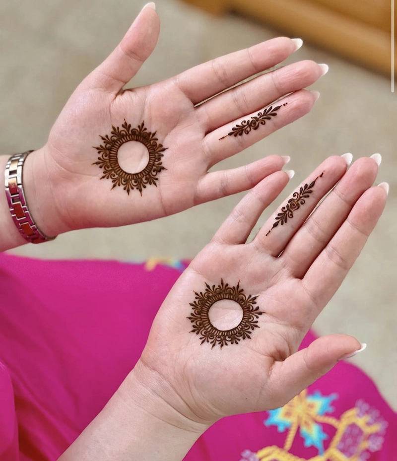 western mehndi designs front hand