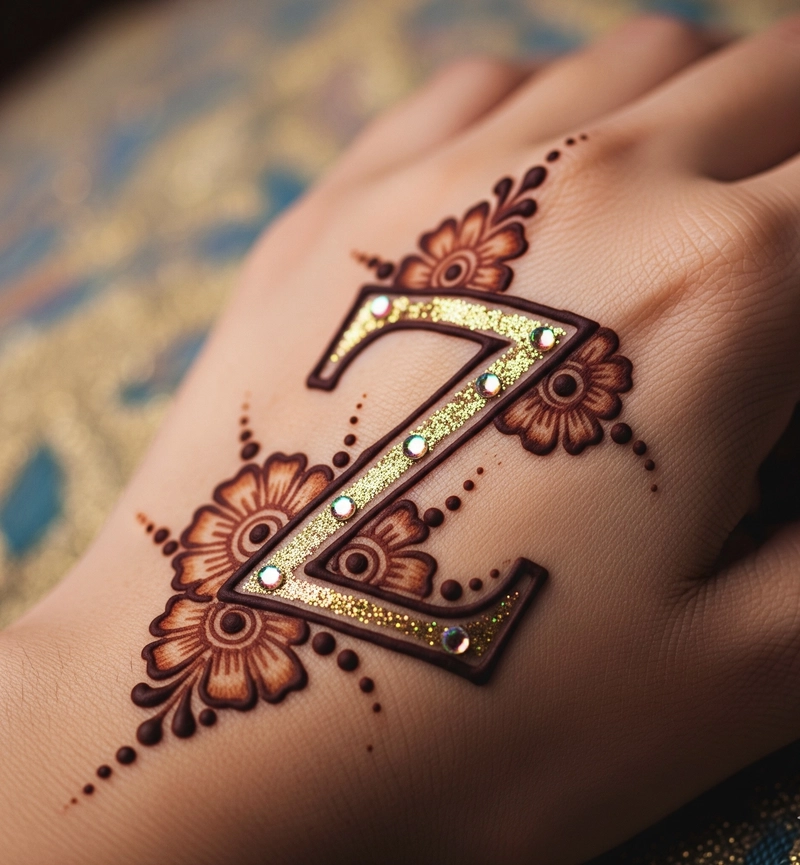 z mehndi design for beginners pic
