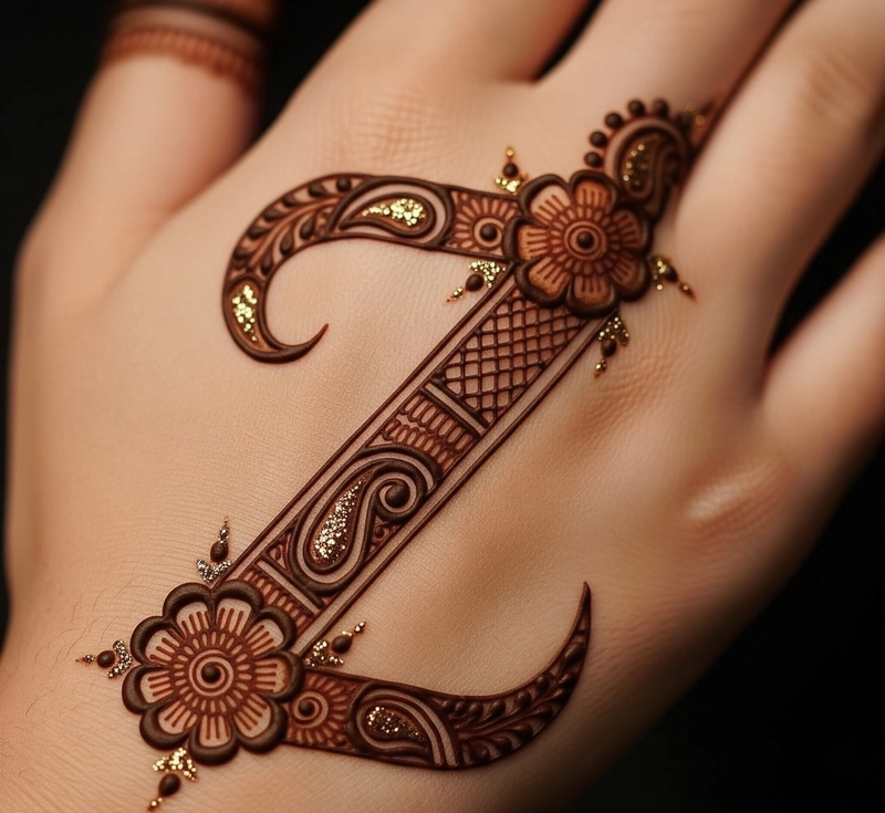 z mehndi design for beginners