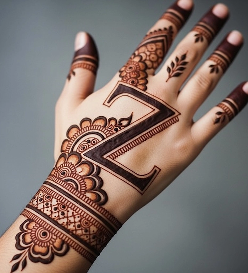 z mehndi design for festivals photo