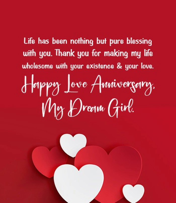 1st love anniversary wishes for girlfriend quotes