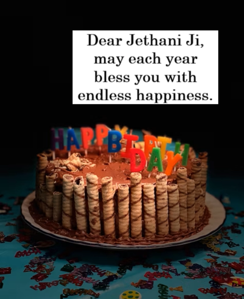 Happy birthday dear Jethani ji